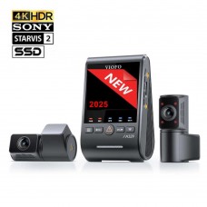 VIOFO A329S TRIO Cameră auto DVR triplă Ultra HD 4K HDR - Wi-Fi - SSD cu senzori de imagine Sony VIOFO A329S TRIO Cameră auto DVR triplă Ultra HD 4K HDR - Wi-Fi - SSD cu senzori de imagine Sony
